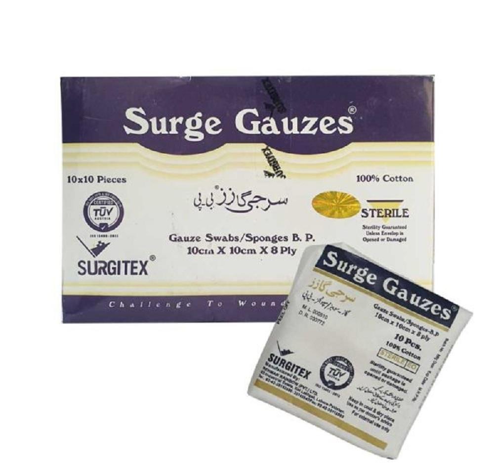 Surgi Gauzes 10x10pcs