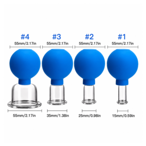 Professional Facial & Body Massage Cupping Set 4Pcs