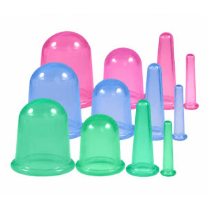 Silicone Massage Cups - Dry Cupping Therapy For Body Massage