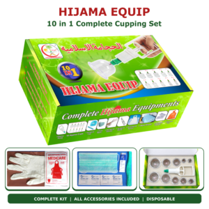 Hijama Equip 10 in 1 Complete Cupping Set