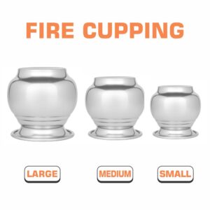 Fire Steel Cupping Cups – Premium Reusable Dry Cupping Cups